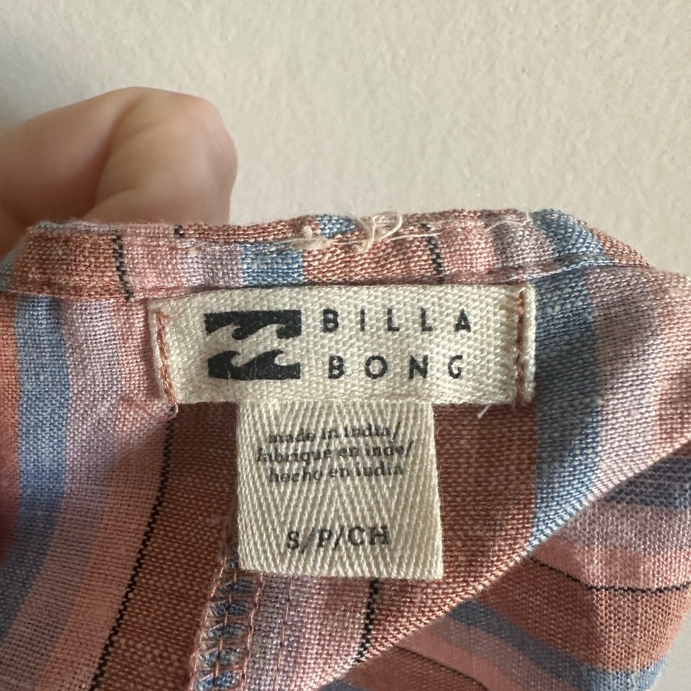 NWT Billabong Striped Beach Classic Front Pocket Mini Dress size Small - Picture 8 of 10
